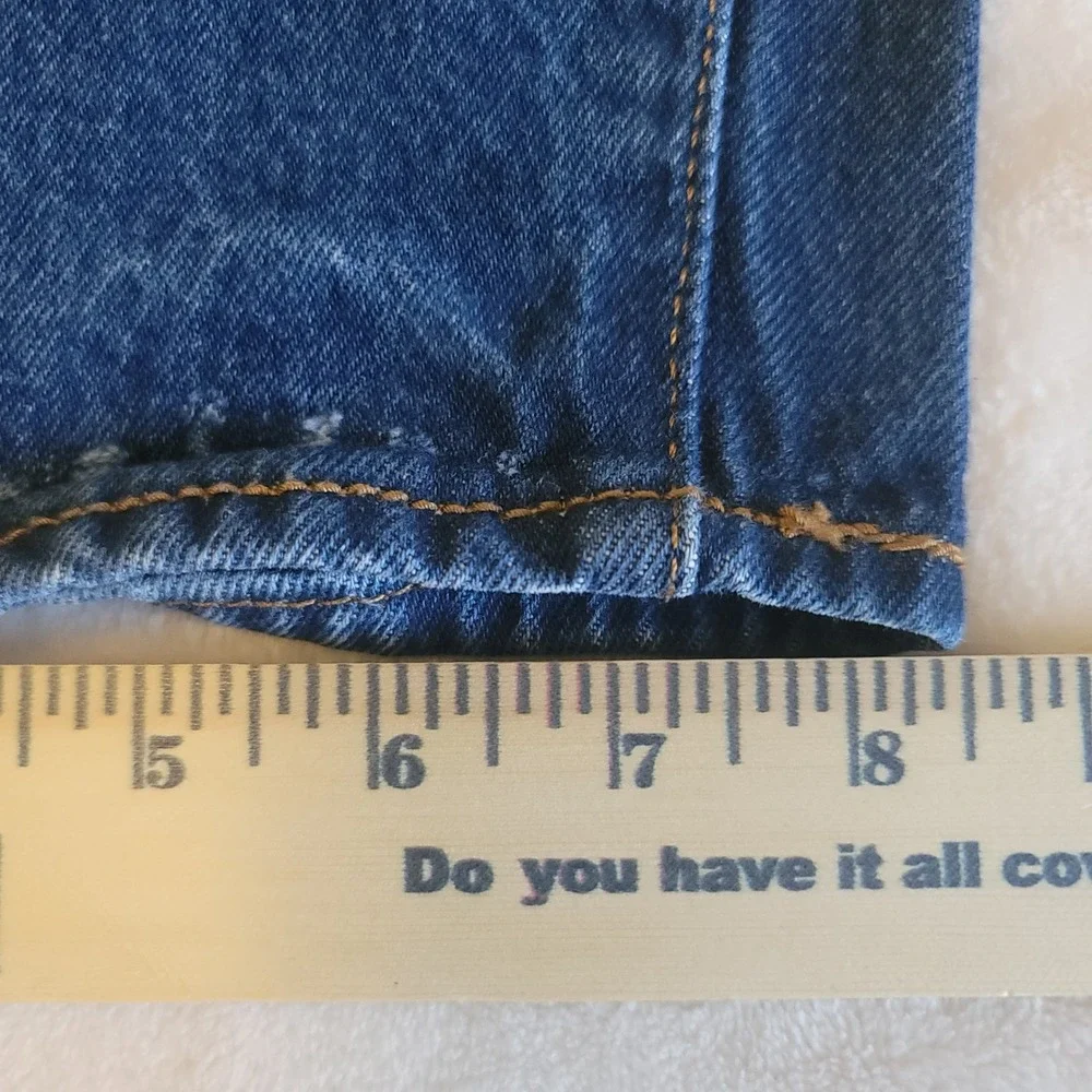 Levi's 501 Original Fit Jeans Mens 42x30 Blue Straight Leg Button Fly 00501-0000